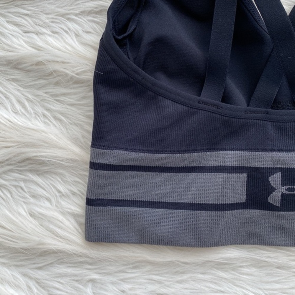 Under Armour‎ | Black Seamless Longline Sports Bra - Picture 10 of 14